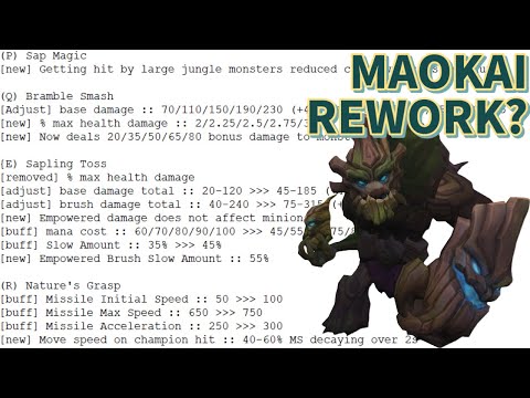 MAOKAI REWORK INCOMING? Top/Jungle viable again? | LEAGUE NEWS UPDATE with Hashinshin!