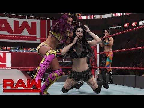 WWE 2K19 RAW Sasha Banks and Bayley vs Paige and Maryse: October 29, 2018