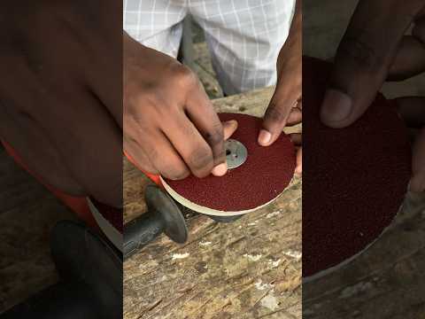 Make a disc sander for angle grinder#youtubeshorts #shorts #trending #anglegrinder #tools #asmr