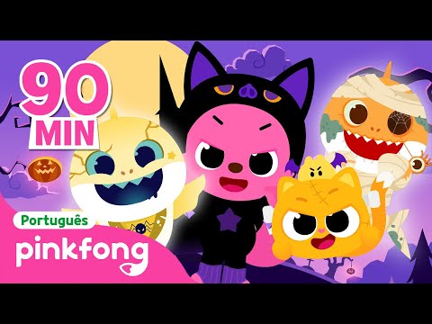 NOVOS⭐️ Halloween 👻 | Canções Infantis | + Completo | Pinkfong, Bebê Tubarão! Canções para Crianças