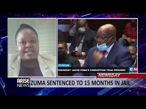 EX- PRESIDENT JACOB ZUMA SENTENCED TO 15 MONTHS IN JAIL - NEWSDAY