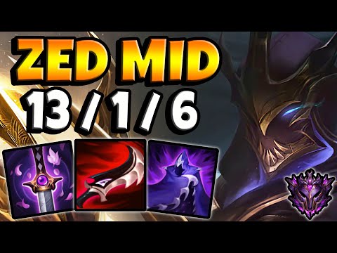 Zed MID vs Ahri [ OTP ] Lol Korea Master Patch 12.7 ✅