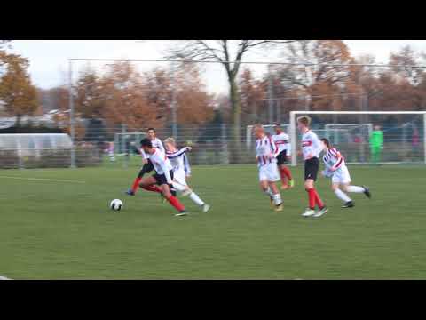 (D) ASC Nieuwland JO15-1 vs Hoogland JO15-1 op 25-11-17