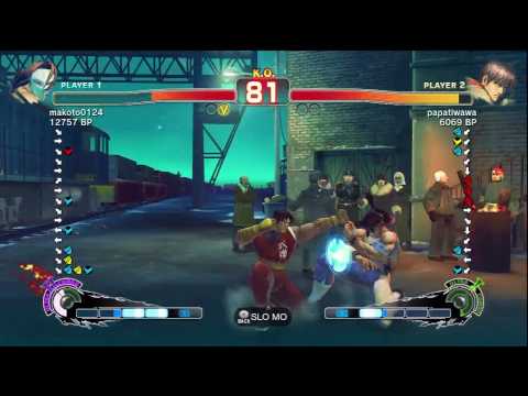 SSFIV Replay Makoto0124(Claw) vs Papatiwawa(Guy)