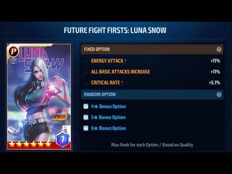 Opening Free Premium card chest and crafting Luna Snow card | Marvel Future Fight
