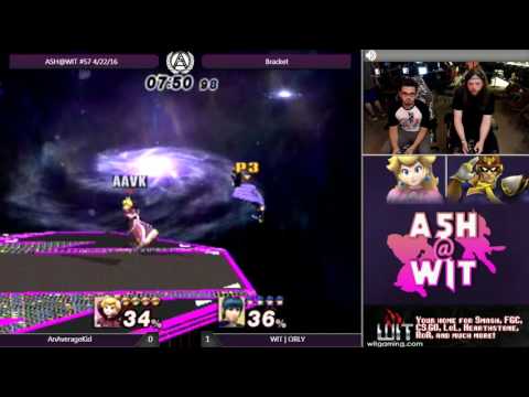 AnAverageKid (Peach) vs WIT | ORLY (Marth) - ASH@WIT #57 Project M Bracket
