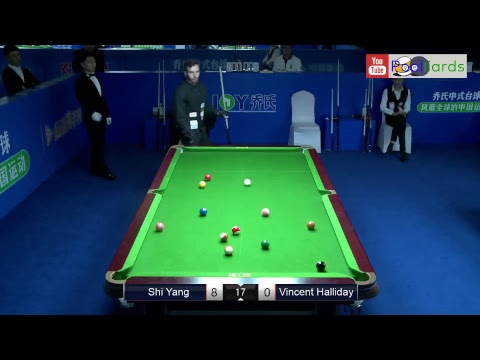 Vincent Halliday  v Shi Yang 2018 JOY World   Chinese Pool Masters 4 Xiushui Station