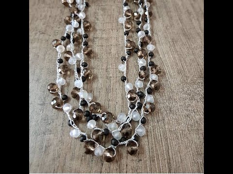 DIY Tutorial Crochet Necklace