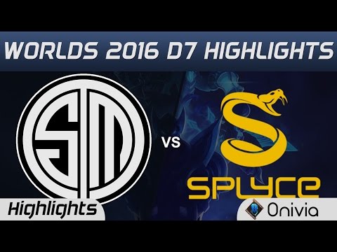 TSM vs SPY Highlights Worlds 2016 D7 Team Solo Mid vs Splyce