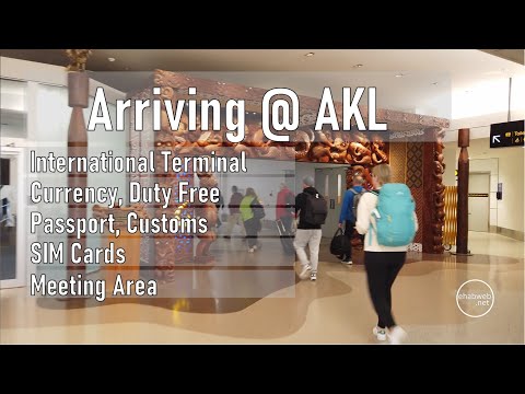 Chegando ao Aeroporto Internacional de Auckland -AKL- Chegadas Internacionais – Nova Zelândia