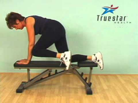 Hip Extension on Bench Senior Female