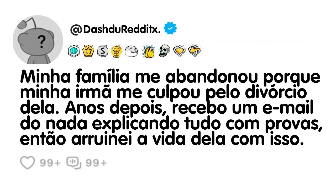 Família me abandonou porque minha irmã me culpa pelo divórcio. Anos depois, recebo um e-mail.