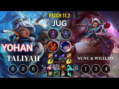 HLE yoHan Taliyah vs Nunu & Willump Jungle - KR Patch 11.2