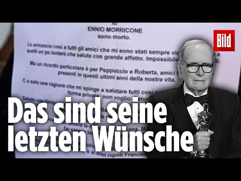 Emotionaler Abschiedsbrief von Ennio Morricone an seine Familie