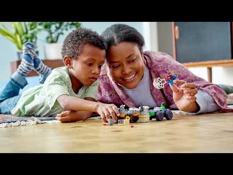 LEGO Marvel Spidey And His Amazing Friends Hulk vs. Rhino Truck Showdown 110 Pieces