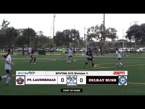 Ft. Lauderdale FC '06 Blue vs AC Delray Rush 2006 Elite - SFYUSA U15 D1 - Full Broadcast