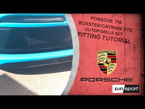 Porsche 718 GTS Outer Grille Set Fitting Tutorial
