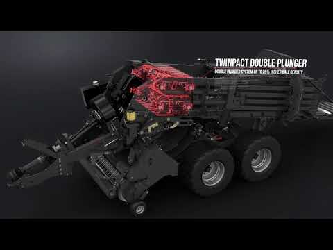 KUHN SB1290iD 3D animation 2020 vierkantebalenpers