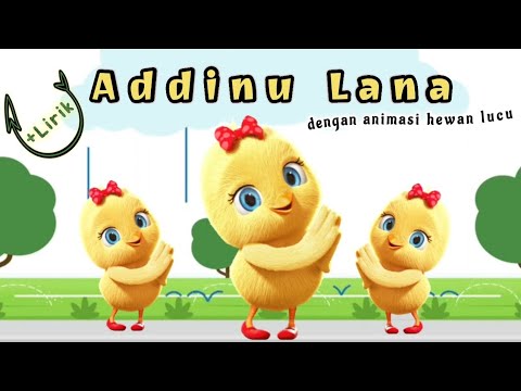 Addinu Lana - Cover sholawat anak lagu islami populer terbaru LIRIK animasi kartun lucu Mufti kids
