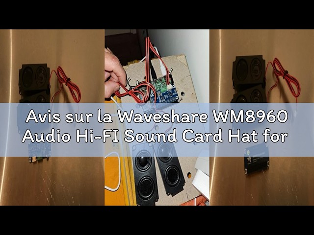 Vídeo relacionado con Waveshare WM8960 Audio Hi-Fi Sound Card Hat for Raspberry Pi Stereo CODEC Play Record I2S Interface
