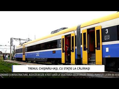 TRENUL CHIŞINĂU IAŞI, CU STAŢIE LA CĂLĂRAŞI
