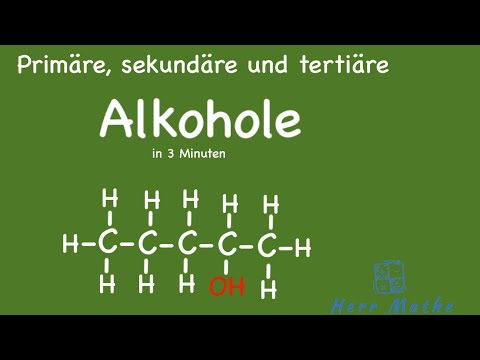 Primary, secondary and tertiary alcohols - in 3 minutes