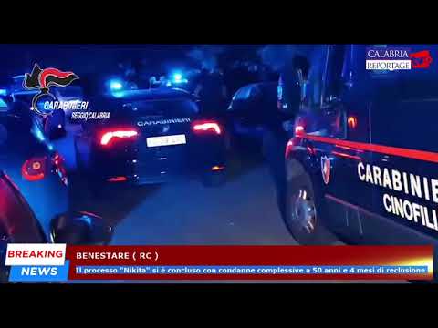 Benestare: processo "Nikita" si è concluso con condanne complessive a 50 anni e 4 mesi di reclusione