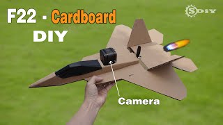 Cardboard RC Airplane DIY – F22 Raptor l S-DiY