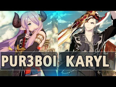 GBVSR:🔥Pur3Boi (EX Narmaya) Vs Karyl (Percival Knight of Passion)🔥| High Level Gameplay.