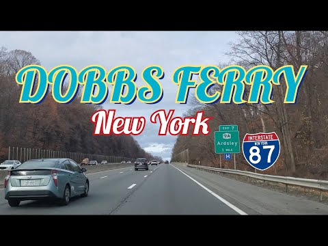 DOBBS FERRY/SAW MILL RIVER ROAD/I-87 MAJOR DEEGAN EXPRESSWAY EXIT 7 TO ARDSLEY#newyork#usa#travel