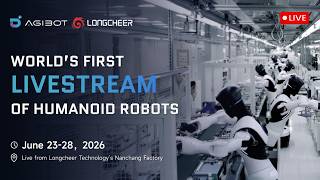 AGIBOT Livestream Day 1: Multiple AGIBOT G2 Humanoid Robots Working on a Real Tablet Production Line