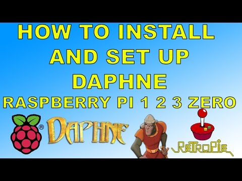 How To Setup And Install Daphne Emulator Raspberry pi 1 2 3 Or Zero Retropie