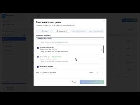 Synchroniser des jobs Ashby