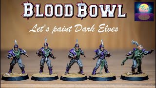 DARK ELVES | Blood Bowl team ( Naggarorh nightmares scheme ).