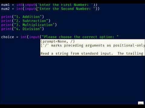 Simple Calculator By Python In Visual Studio Code Coding World