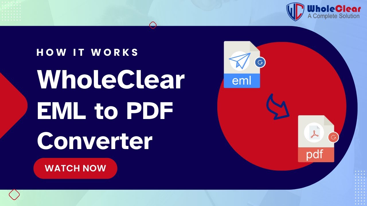 WholeClear EML to PDF Converter demo video