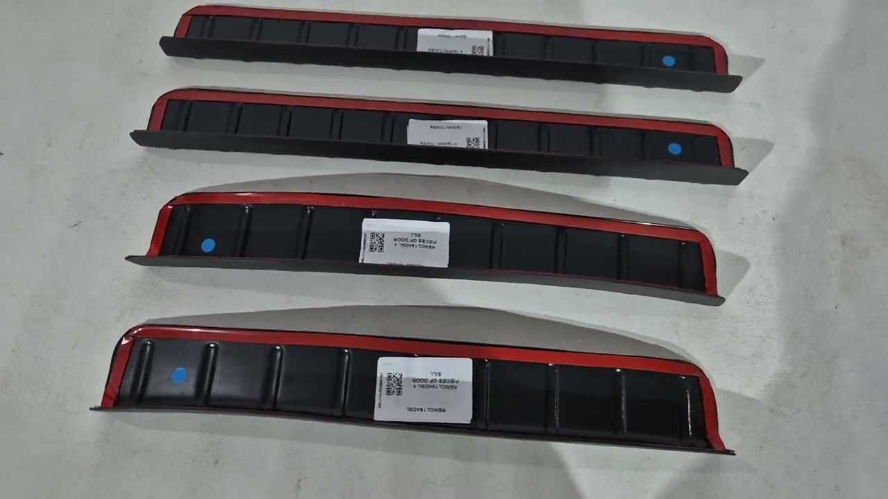 Renault Clio V 2019- рр. Накладки на дверні пороги EuroCap (4 шт, ABS) Video 1