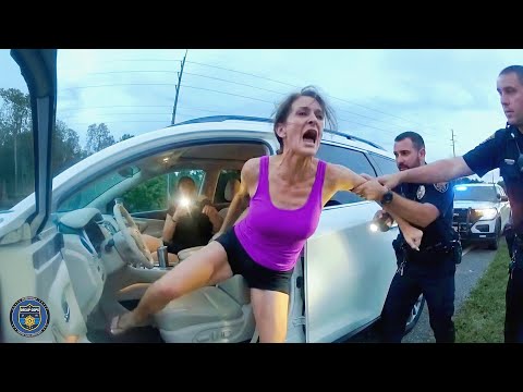Police Stop Sovereign Citizen Karen for Fake Plate Chaos | Karens Getting Arrested By Police