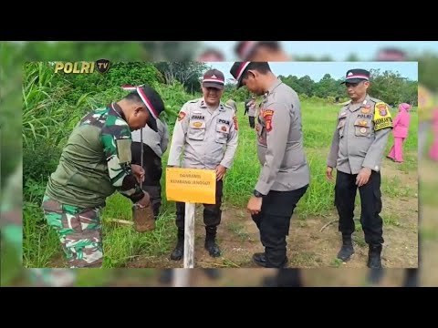POLSEK KEMBANG JANGGUT GIAT PENANAMAN POHON