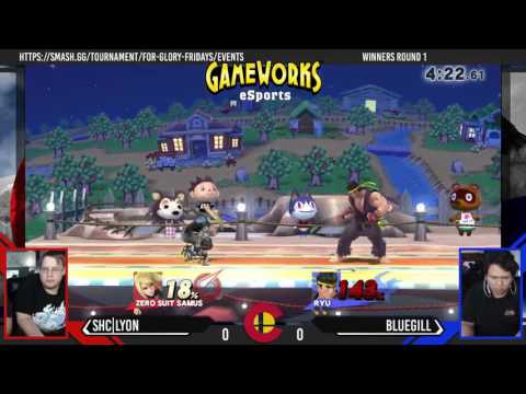 For Glory Friday #91 - SHC|Lyon (Zero Suit Samus) Vs. Bluegill (Ryu) - Winners Round 1