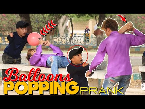Balloons Popping Prank - Funny Reactions | New talent