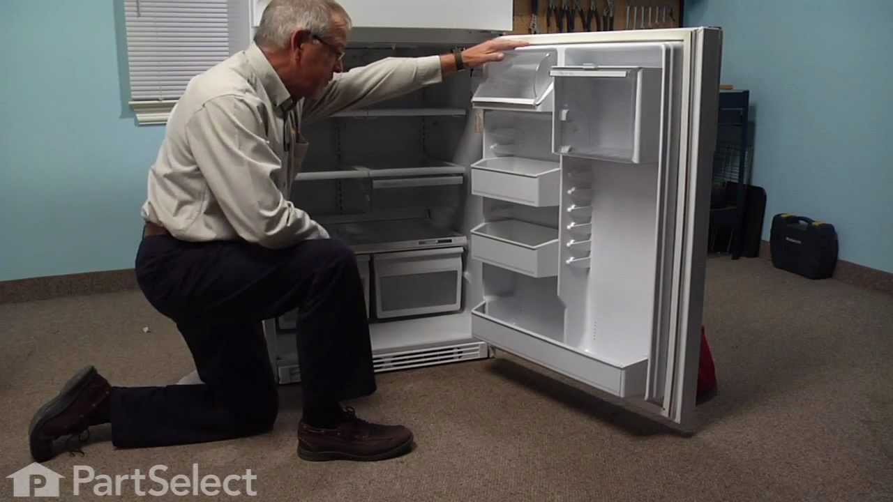 Replacing your General Electric Refrigerator Door Shelf Retainer Bar End Cap - Left Side