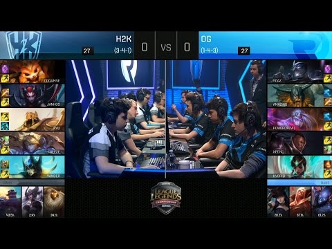 H2K vs OG Game 1 Highlights - H2K vs ORIGEN EU LCS Week 5 Summer 2016