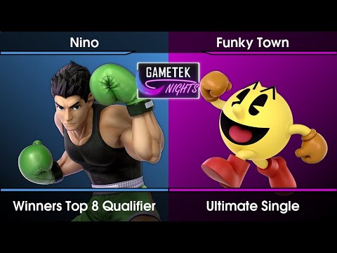 Gametek Night 2023.13 - Nino (Little Mac) Vs. Funky Town (Pac-Man) SSBU Ultimate Tournament