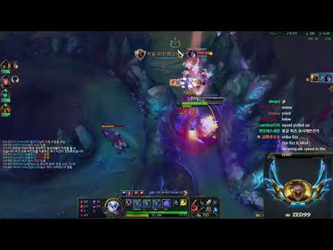 ZED99 PLAYS ZED VS FIZZ - KR CHALLENGER PATCH 12.9