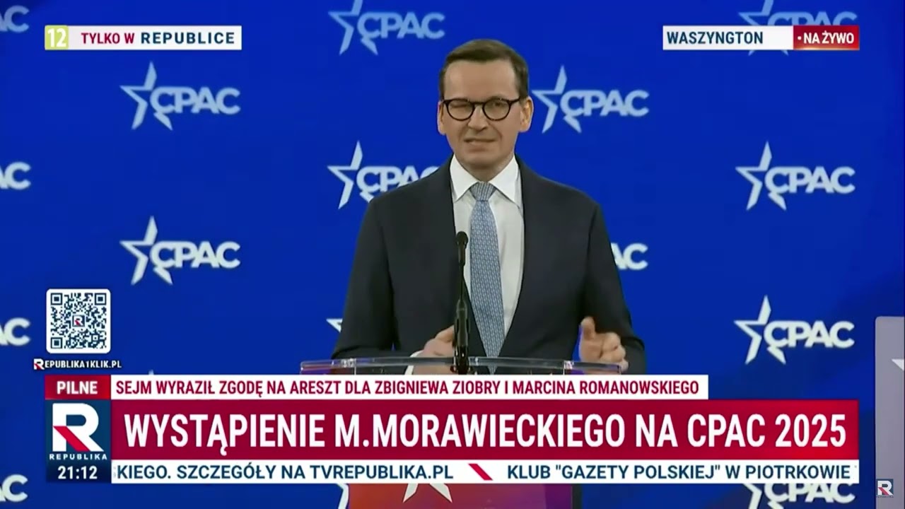 Morawiecki: chcę, żeby Europa znów była wielka! | #CPAC2025