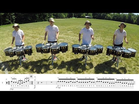 2018 Madison Scouts Tenors - LEARN THE MUSIC to "Racing Heart"