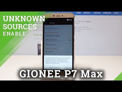 How to enable Unknown Sources in GIONEE P7 Max - Allow Unknown Apps