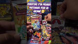 Ouverture d'un booster premier partenaire pour un abonné 😁 #cartepokemon #pokemon #whatnot #whatnot