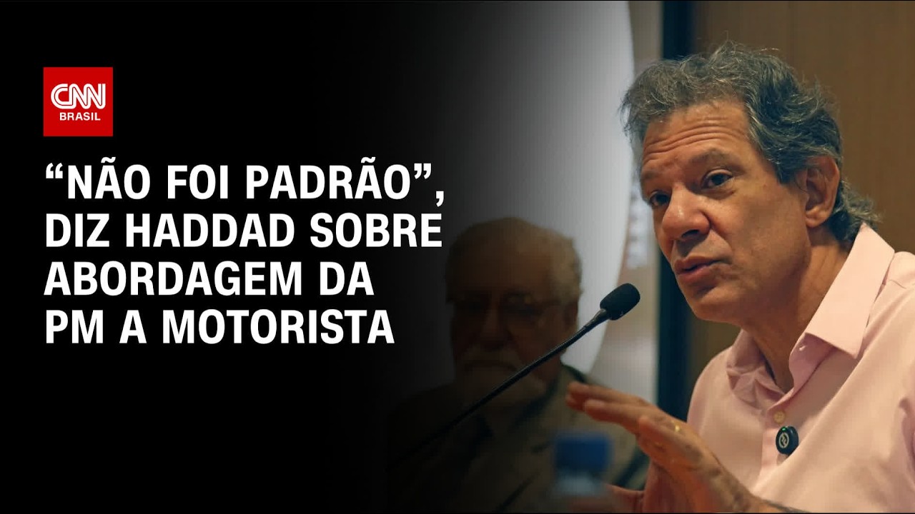 Haddad relata que motorista foi seguido pela PM após deixá-lo em casa | CNN 360°